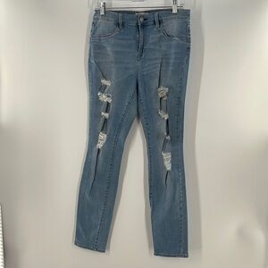 PACSUN JEGGING DESTROYED LIGHT WASH JEGGING SIZE 30
